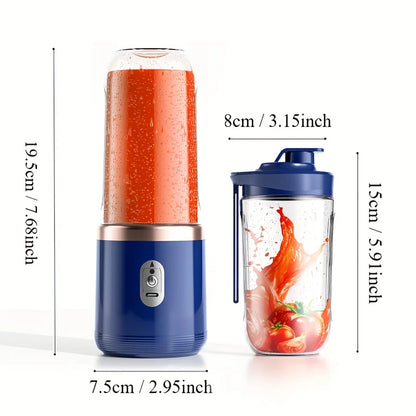 400ml Portable USB Double-Cup Juicer