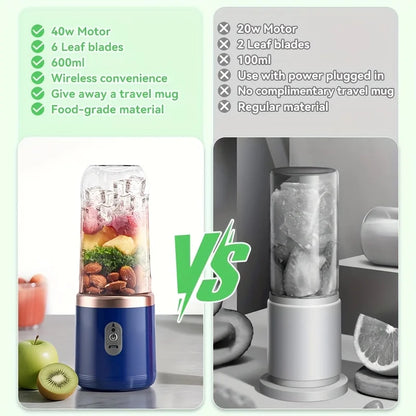 400ml Portable USB Double-Cup Juicer